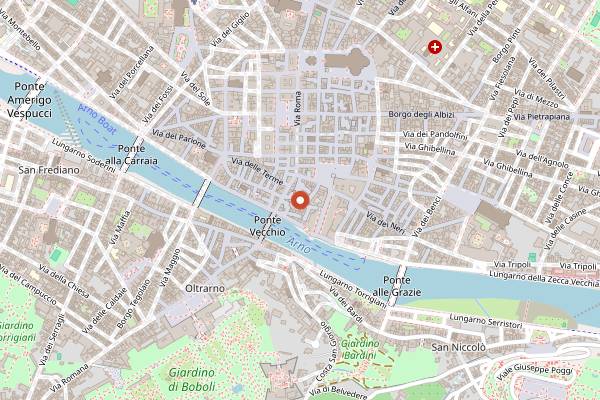 Map showing Caruso Jazz Cafe in Florence
