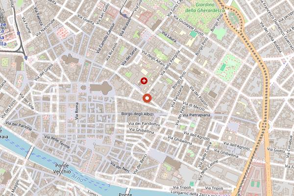 Map showing Crisco Club in Florence