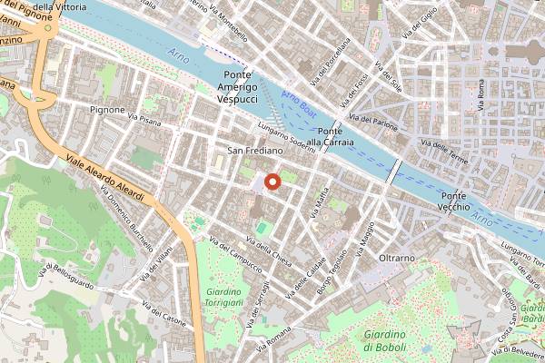 Map showing Dolce Vita in Florence