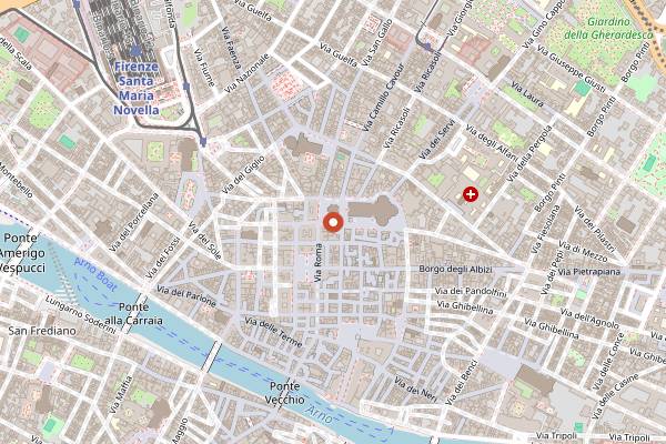 Map showing Move On in Florence