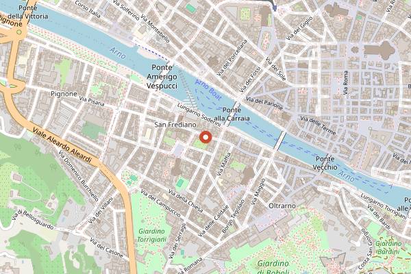 Map showing NOF Club in Florence