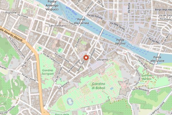 Map showing Rasputin in Florence