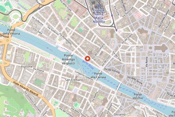 Map showing Sesto on Arno in Florence