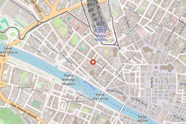 Map showing Space Club in Florence