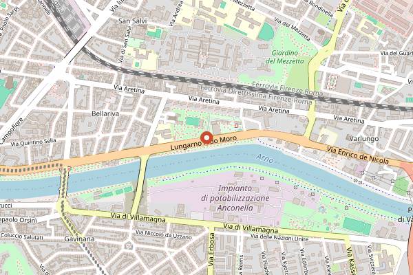 Map showing Teatro Cartiere Carrara in Florence