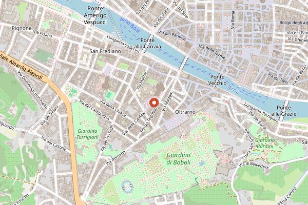 Map showing Volume in Florence
