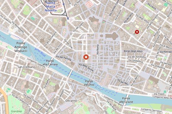 Map showing YAB in Florence