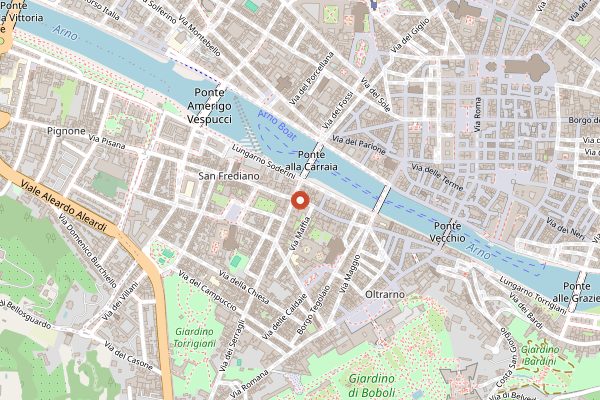 Map showing Il Santo Bevitore in Florence