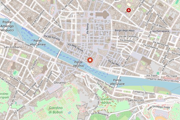 Map showing Ora d'Aria in Florence