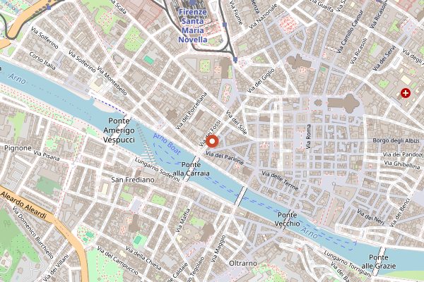 Map showing Osteria di Giovanni in Florence