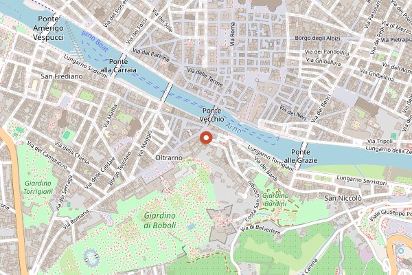 Map showing Le Volpi e l'Uva in Florence