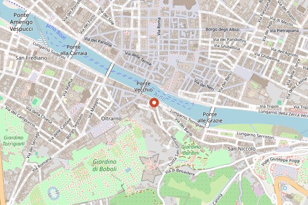 Map showing Signorvino Firenze in Florence