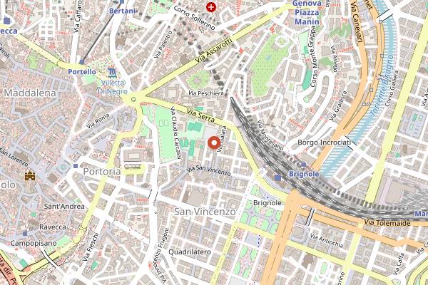 Map showing Pasticceria Tagliafico in Genoa