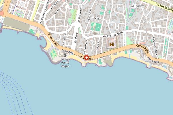 Map showing Bisù in Genoa
