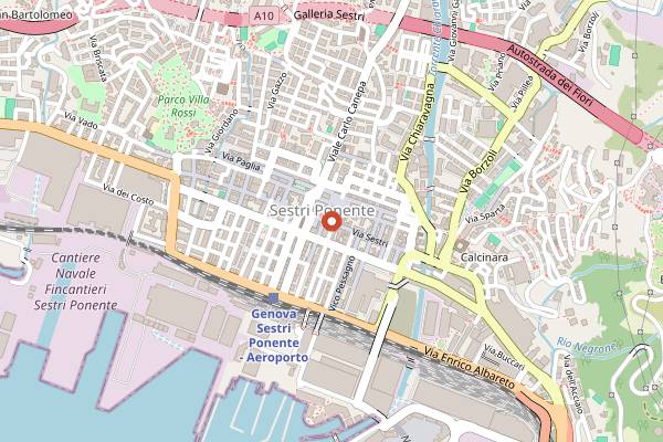Map showing Costadoro Social Coffee in Genoa
