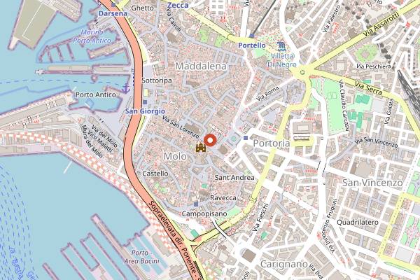 Map showing Douce in Genoa