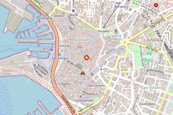 Map showing Pâtisserie 918 in Genoa