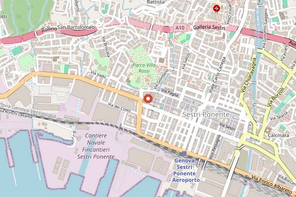 Map showing Tentazioni Caffè in Genoa