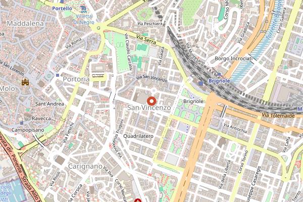Map showing Il Genovese in Genoa