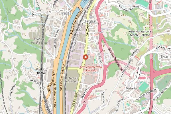 Map showing Caffe L'Andrea in Genoa