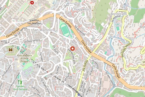 Map showing ZenAndCook cooking school in Genoa
