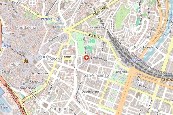 Map showing InFusion in Genoa