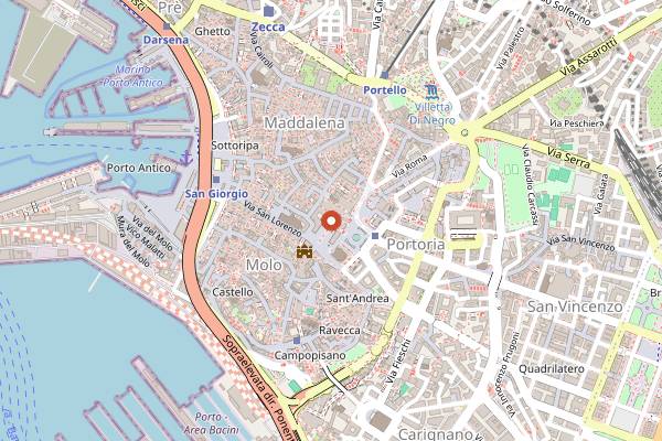 Map showing Genoa Pesto World Championship in Genoa