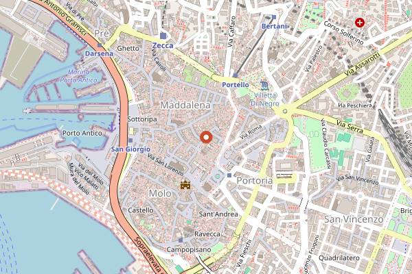 Map showing 20Tre in Genoa