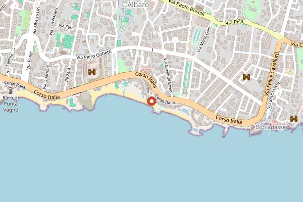 Map showing Santamonica in Genoa