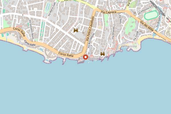 Map showing Ittiturismo Boccadasse in Genoa