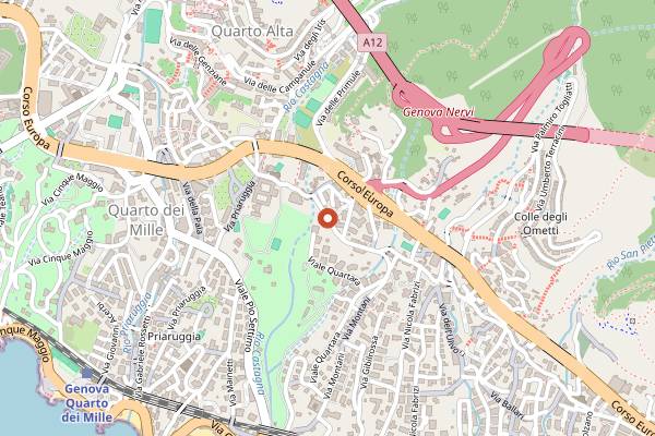 Map showing Osteria Gigino in Genoa