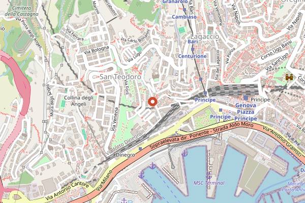 Map showing O Boteco in Genoa
