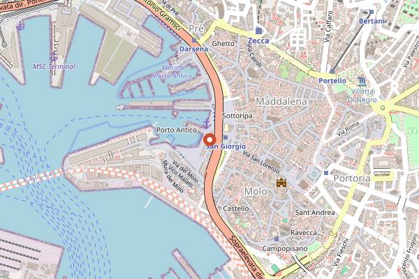 Map showing Eataly Genova in Genoa