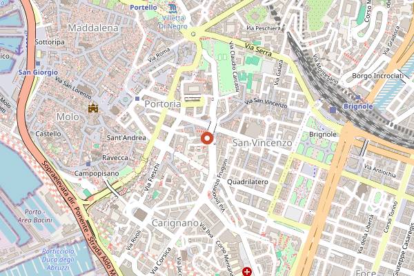 Map showing Quelli dell'Acciughetta in Genoa