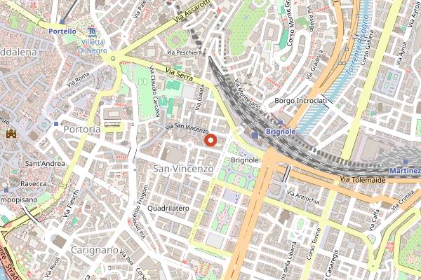 Map showing Il Baretto Gallese in Genoa