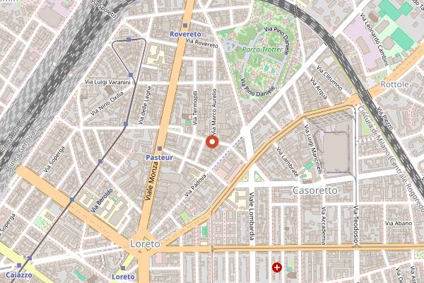 Map showing Fidel's Bakery in Milan
