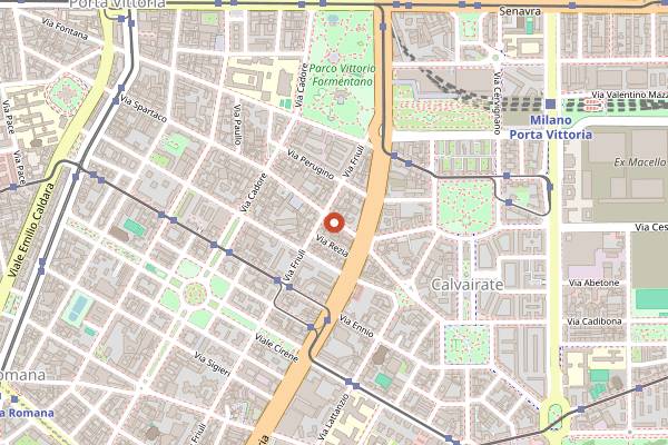 Map showing Signor Lievito in Milan