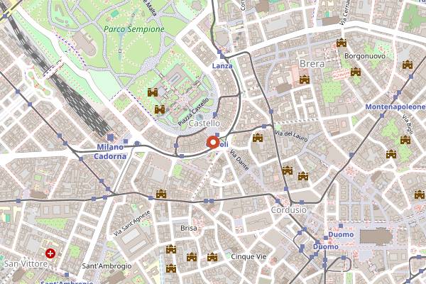 Map showing Van Bol & Feste in Milan