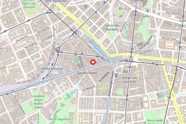Map showing Morgante Cocktail and Food in Milan