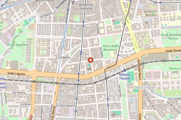 Map showing Tipota Pub in Milan
