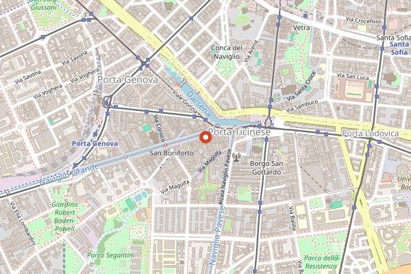 Map showing Twist on Classic in Milan