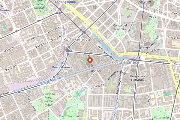 Map showing Ugo in Milan
