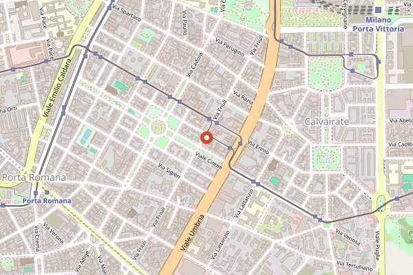 Map showing Eastside Milano in Milan