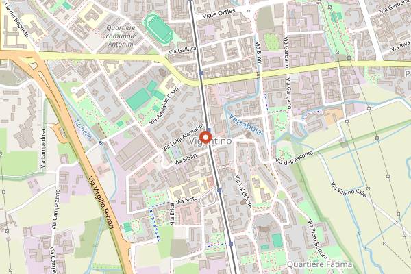 Map showing Il Mago in Milan