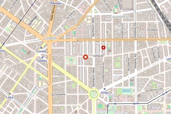 Map showing Non Solo Pizza in Milan
