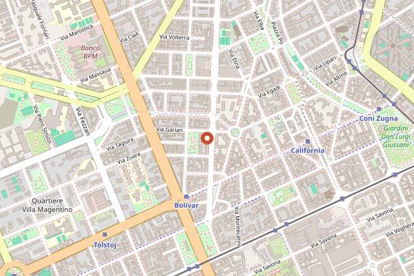 Map showing Soffice in Milan
