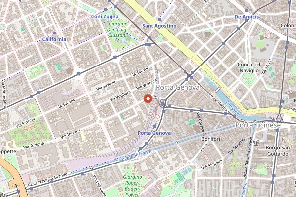 Map showing Drogheria Reale in Milan
