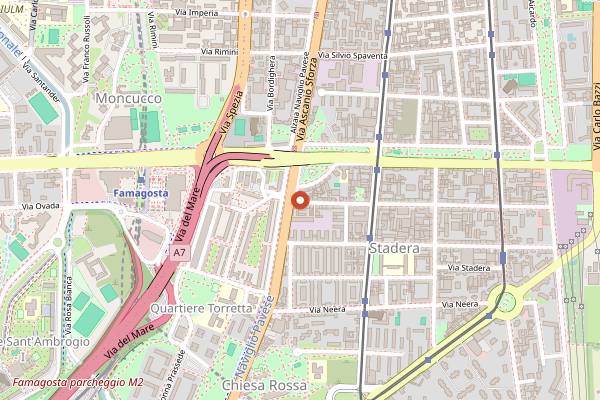 Map showing Al Pulentin in Milan