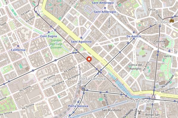 Map showing B di Bistrot in Milan