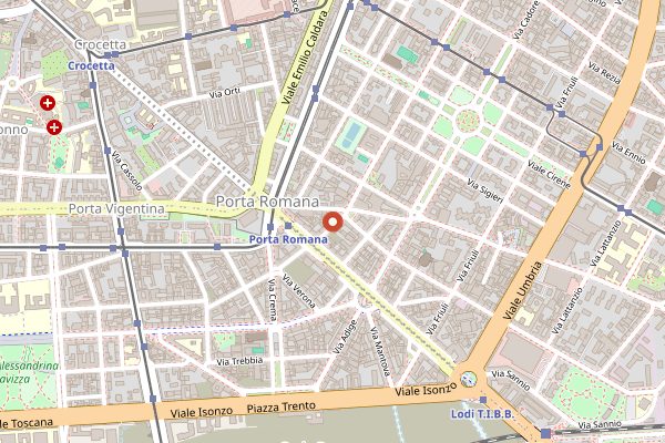 Map showing Dongio in Milan